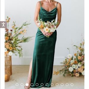 Maternity Skye Velvet Dress